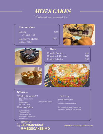 Megs Cakes and Cookies